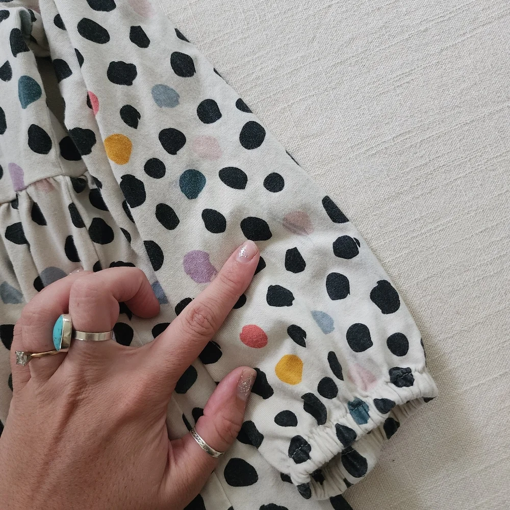 Hanna andersson paint polka dot dress 5t PLAY